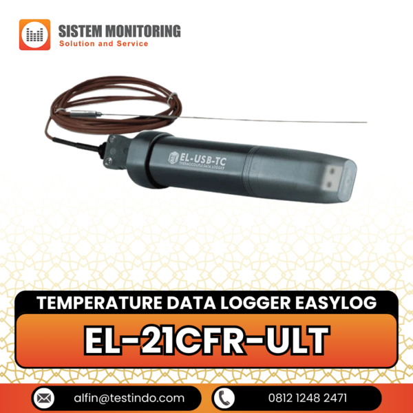 Alat Pencatat Suhu Temperature Data Logger EasyLog | EL-21CFR-ULT