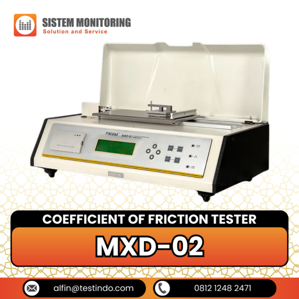 Alat Uji Koefisien Gesekan Coefficient of Friction Tester MXD-02