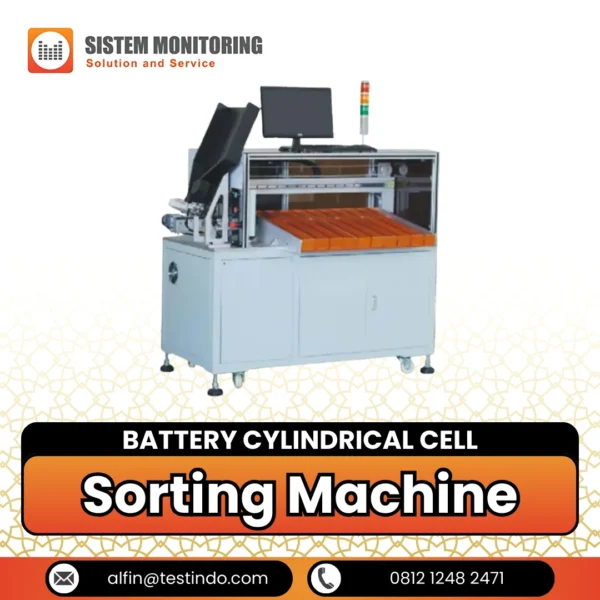 Mesin Sortasi Sel Silinder Baterai Battery Cylindrical Cell Sorting Machine