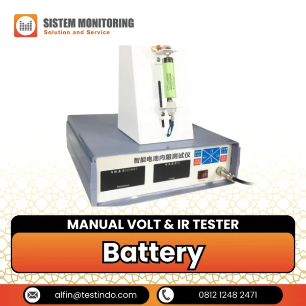 Penguji Volt & IR Manual Baterai Battery Manual Volt & IR Tester