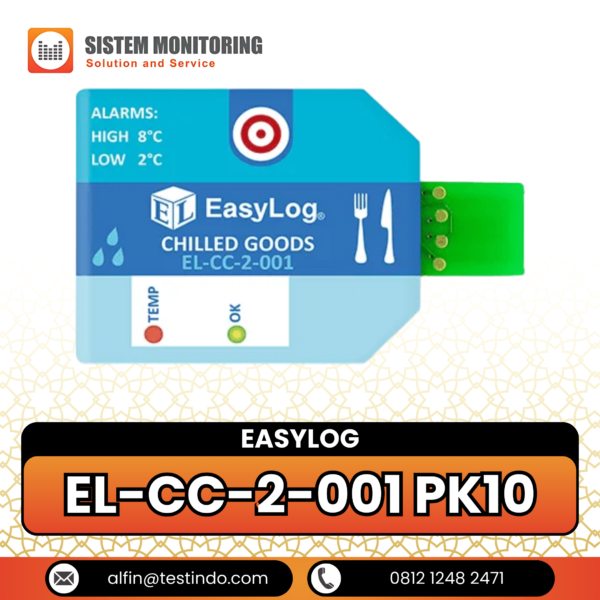 Alat Perekam Data Suhu EasyLog | EL-CC-2-001 PK10