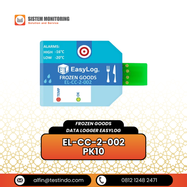 Alat Ukur Suhu Barang Beku Frozen Goods Data Logger EasyLog | EL-CC-2-002 PK10
