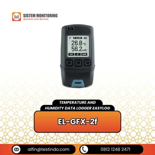 Alat Ukur Suhu dan Kelembaban Temperature and Humidity Data Logger EasyLog | EL-GFX-2f
