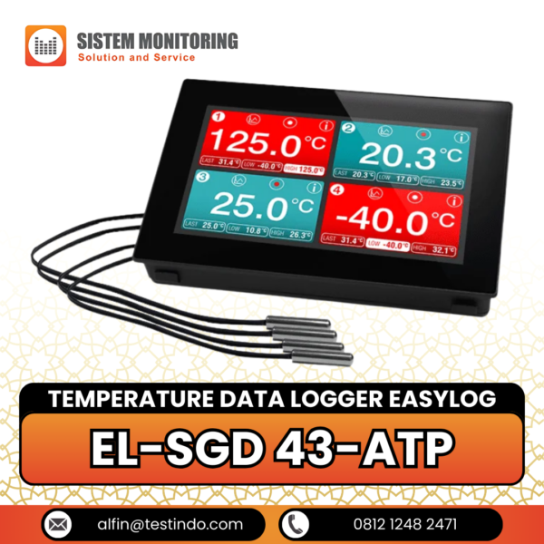 Alat Pencatat Suhu Temperature Data Logger EasyLog | EL-SGD 43-ATP