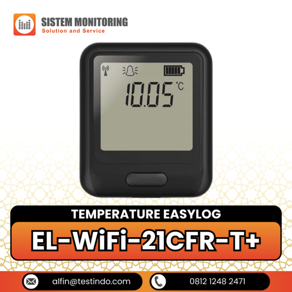 Alat Pencatat Suhu Temperature EasyLog | EL-WiFi-21CFR-T+