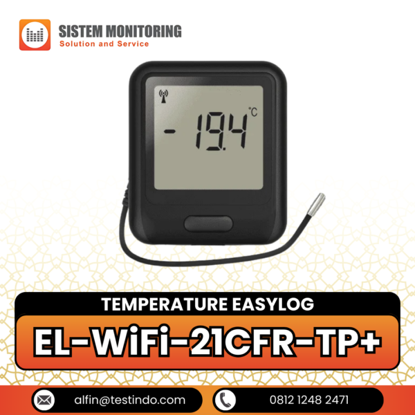 Alat Pencatat Suhu Temperature EasyLog | EL-WiFi-21CFR-TP+