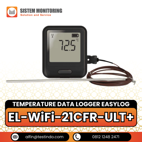 Alat Pencatat Suhu Temperature Data Logger EasyLog | EL-WiFi-21CFR-ULT+