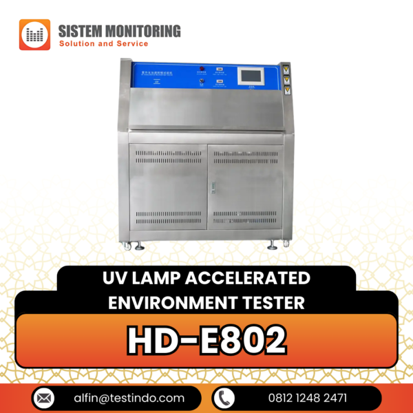 Mesin Uji Simulasi Tingkat Cahaya Matahari ( UV Lamp Accelerated Environment Tester ) HD-E802