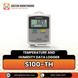 Alat Perekam Data Suhu S100-TH Temperature and Humidity Data Logger