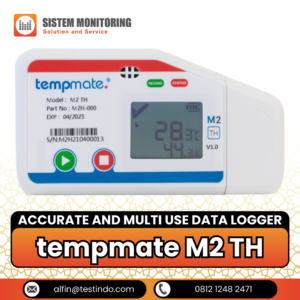 Alat Perekam Data Suhu Accurate and Multi Use Data Logger tempmate M2 TH