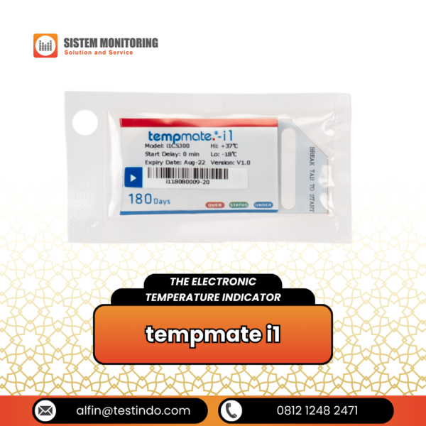 Alat Perekam Data Suhu The Electronic Temperature Indicator tempmate i1