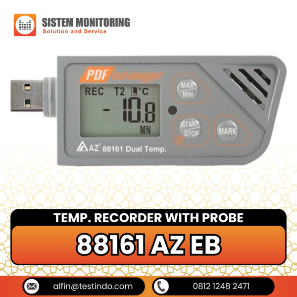 Alat Perekam Data Suhu Dengan Probe (Temp. Recorder with Probe) 88161 AZ EB