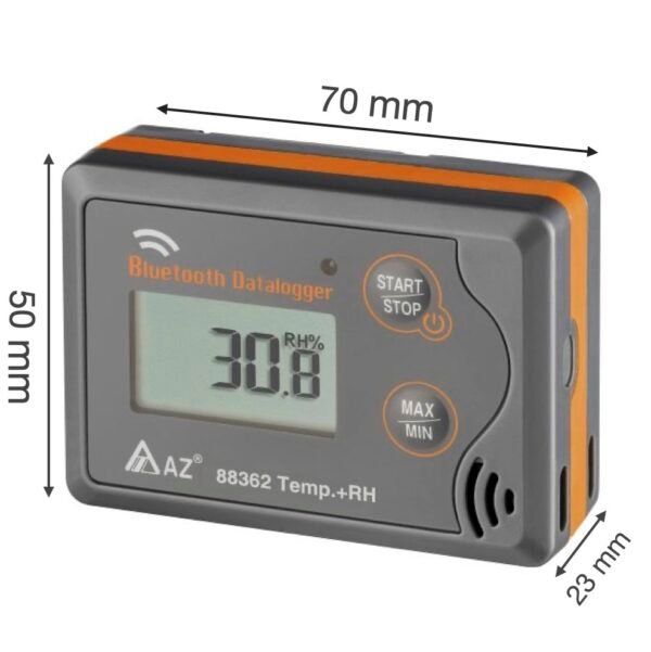 Alat Perekam Data Suhu Bluetooth RH (Bluetooth Temp. RH Data Logger) 88362 AZ EB - Image 4