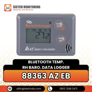 Alat Perekam Data Suhu Bluetooth RH Baro (Bluetooth Temp. RH Baro. Data Logger) 88363 AZ EB
