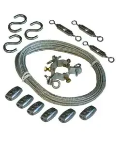 Kit Kawat Pria EZ-GWA Cuaca Sekitar Ambient Weather EZ-GWA Guy Wire Kit