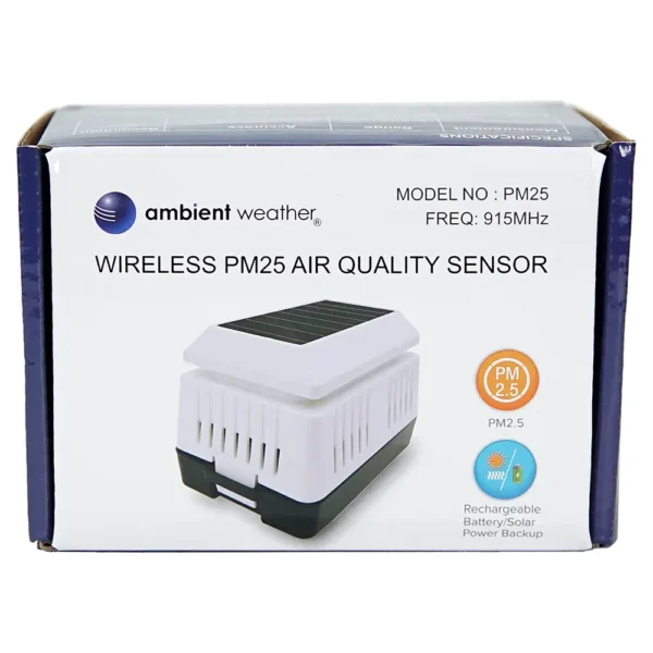 Monitor Partikulat Luar Ruang Nirkabel Cuaca Sekitar PM25 Wireless Outdoor Particulate Monitor Ambient Weather PM25 - Image 6