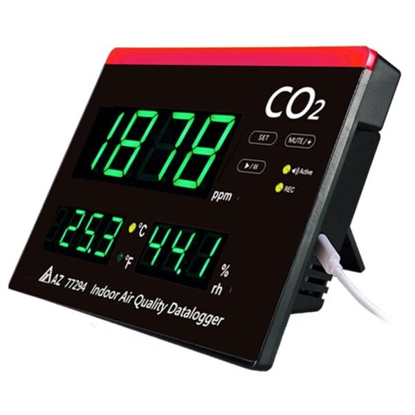 Alat Perekam Data Suhu CO2, Kelembaban, Datalogger (CO2, Humidity, Temp Datalogger) 77294 AZ - Image 2