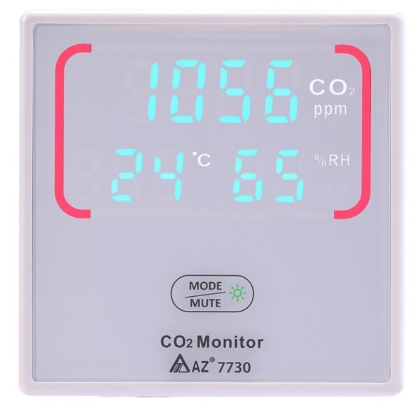 Alat Perekam Data Suhu Monitor CO2 Input Daya Ganda USB Berkabel Keras (7730 AZ NEW) - Image 2