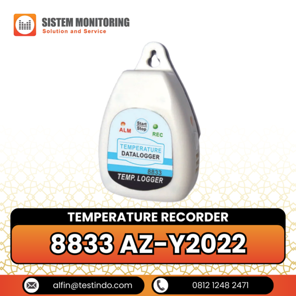 Alat Perekam Data Suhu (Temperature Recorder) 8833 AZ-Y2022