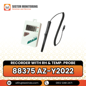 Alat Perekam Data Suhu dengan RH & Temp (Recorder with RH & Temp. Probe) 88375 AZ-Y2022