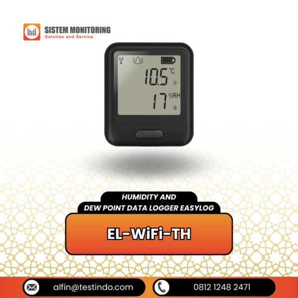 Pencatat Data Kelembaban dan Titik Embun Humidity and Dew Point Data Logger EasyLog | EL-WiFi-TH