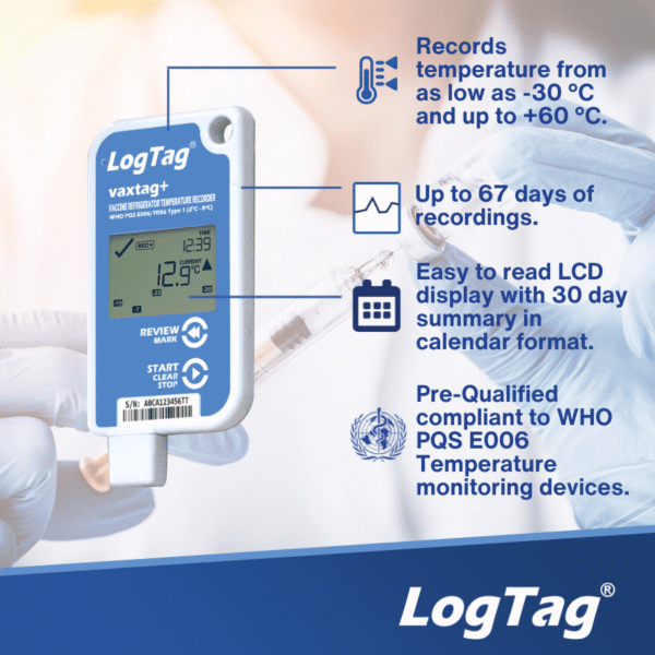 Alat Perekam Data (Data Logger) Suhu USB Multi-Trip | WHO PQS LogTag®Vaxtag+ - Image 4