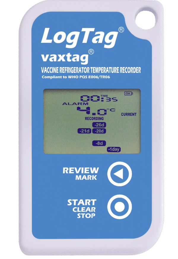 Alat Perekam Data (Data Logger) Suhu LCD Multi-Trip | WHO PQS LogTag® Vaxtag®