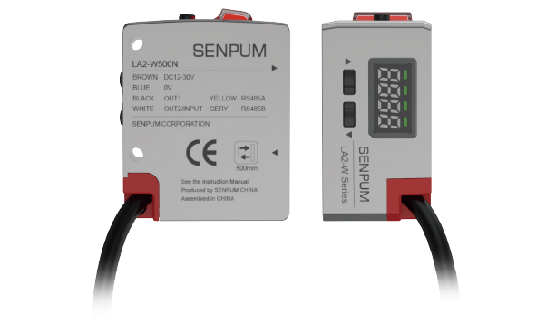 Penguat Terintegrasi Sensor Warna Dengan Tampilan Digital Cahaya Putih Amplifier Built-in Type White Light Digital Display Colour Sensor LA2-W/WS Series