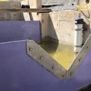 Monitor Bendungan V-Notch (Triangular) Weir Monitor