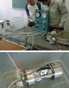 Peralatan Experimental Apparatus for Internal and External Pressure on Thin Cylindrical Shells