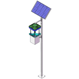 Aksesoris Untuk Stasiun Cuaca NiuBoL Wind-Suction Solar Insect Trap Light